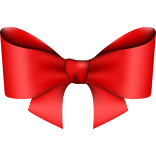 蝴蝶结红色丝带花朵