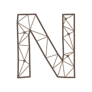 线框三角形几何字母n