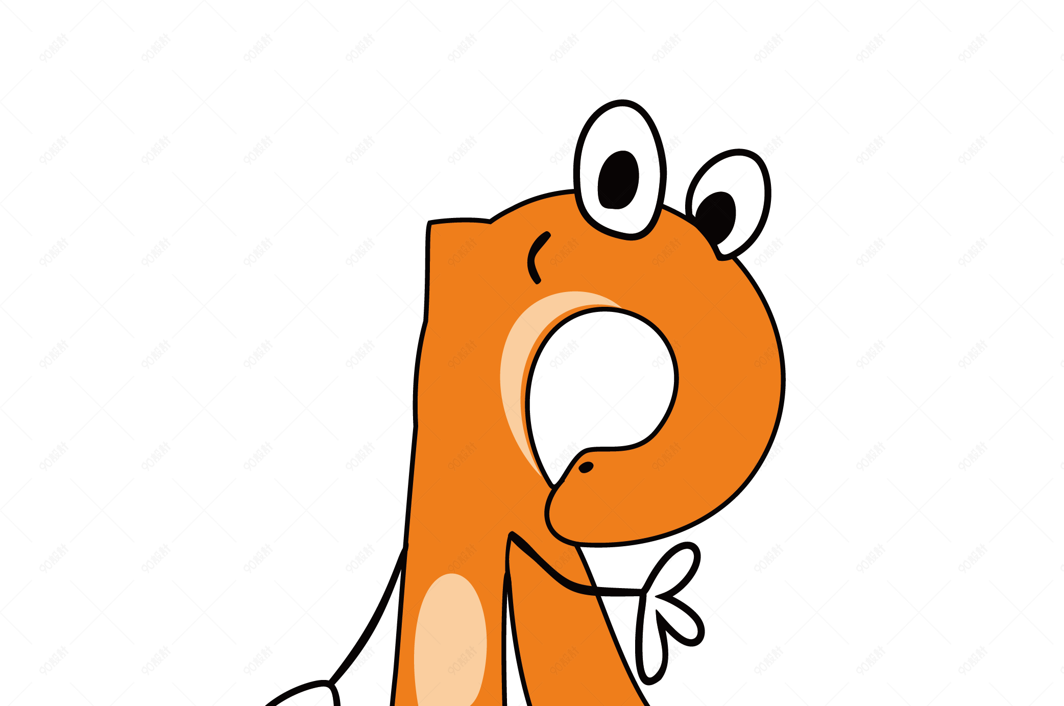 卡通英文字母字体r