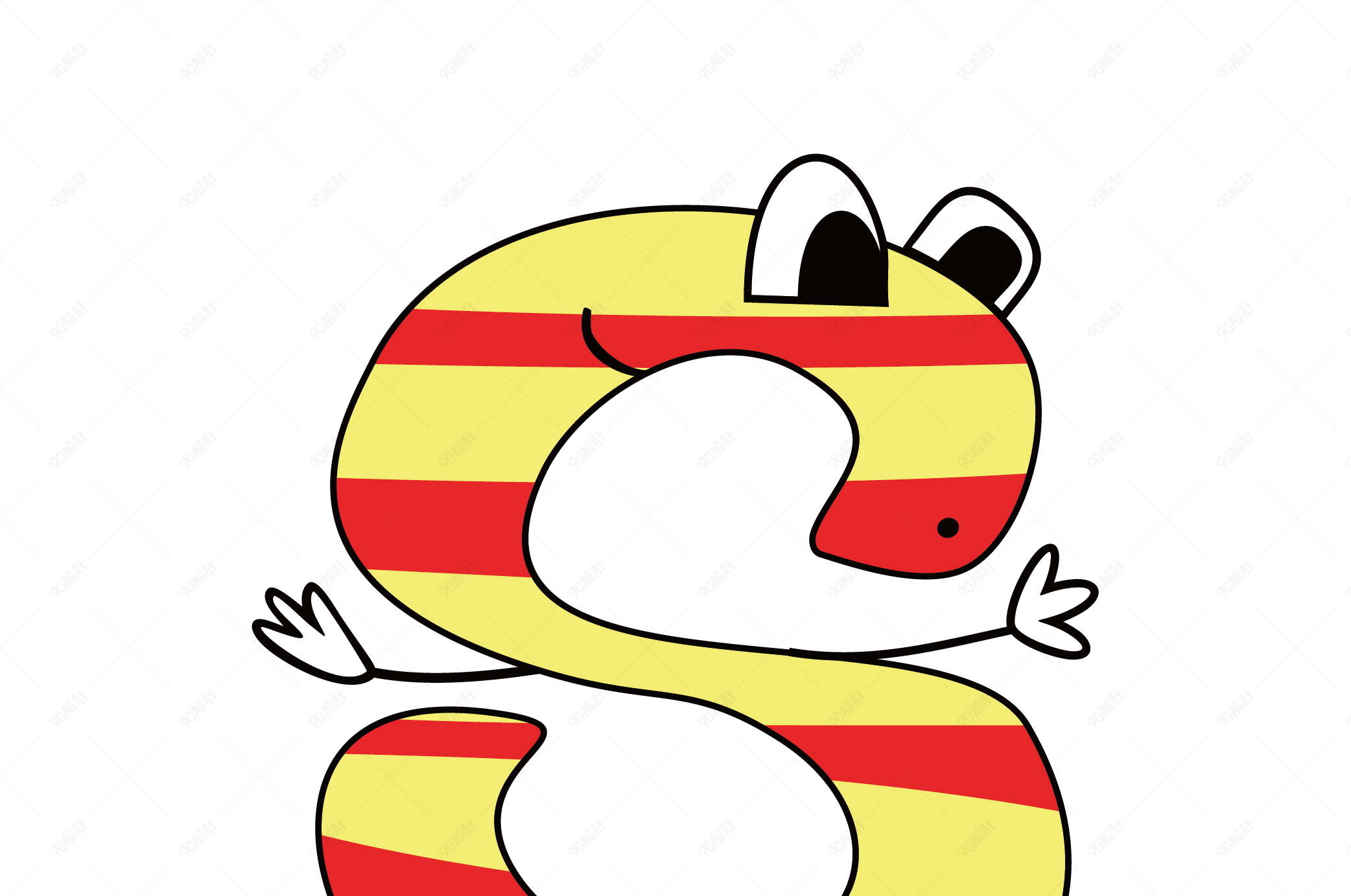 卡通英文字母字体s【免抠元素png】-90设计网