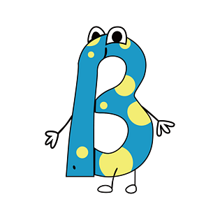 卡通英文字母字体b