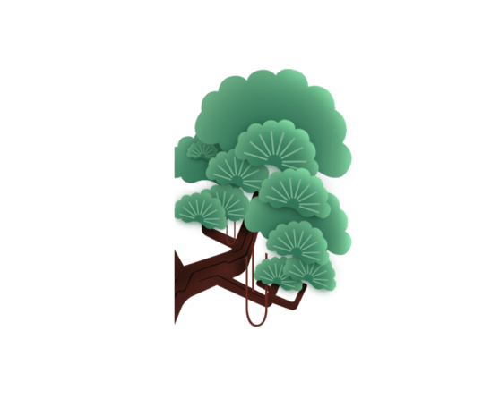 中国风树木元素