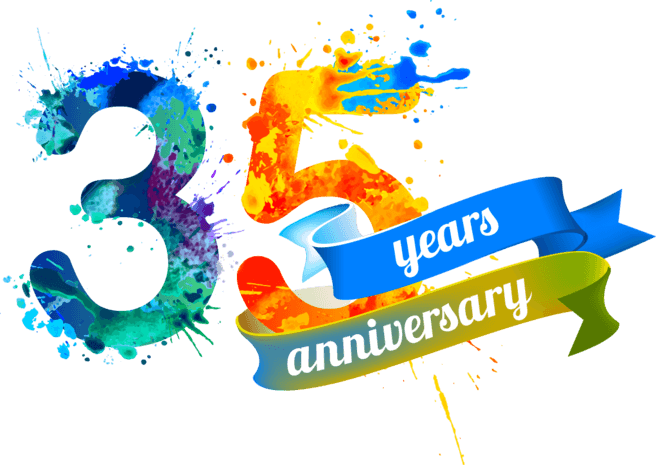 35周年色彩喷溅