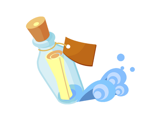 漂流瓶卡通图片大全