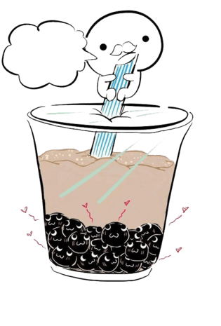 卡通奶茶图片大全