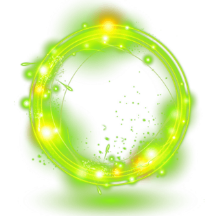 绿色光圈