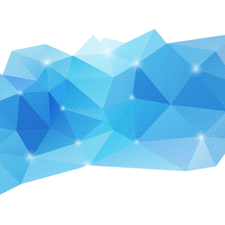 蓝色立体几何图形