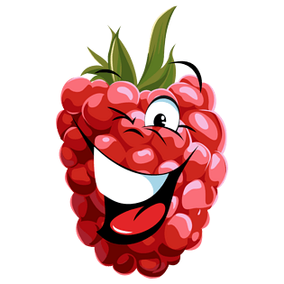 搞怪卡通水果桑椹