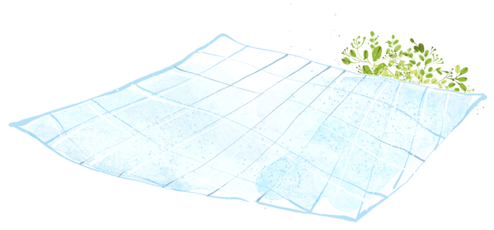 手绘清新野餐垫