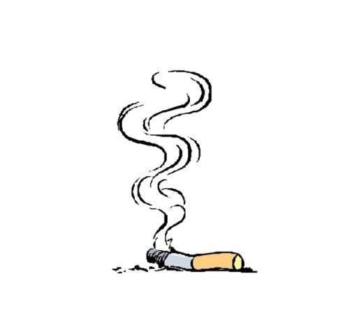 烟头卡通画图片