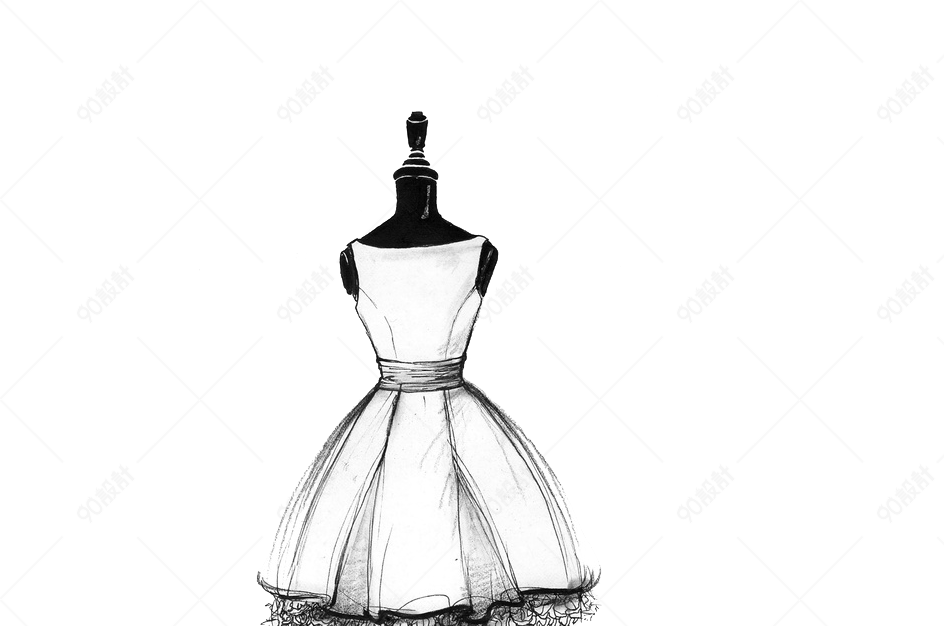 小黑裙【免抠元素png】-90设计网