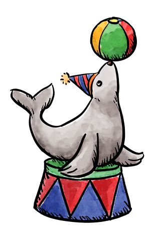 海狮卡通图片大全