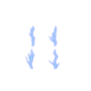 蓝色闪电效果元素