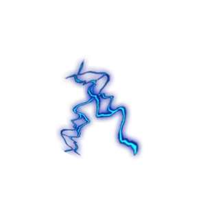 蓝色炫酷游戏闪电图案