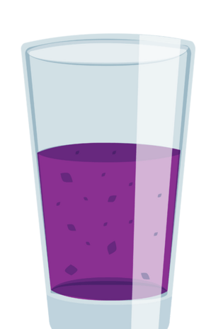 精美紫色果汁水杯