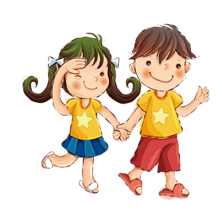 小朋友手牵手图片大全