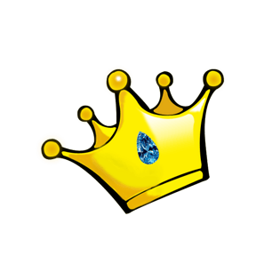 皇冠 可爱卡通图案 萌 q版风格