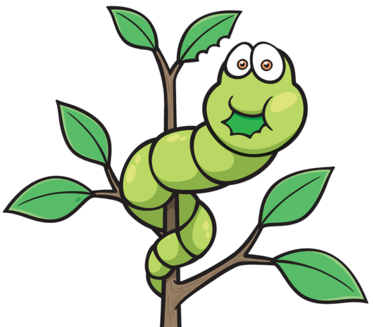 可爱卡通毛毛虫