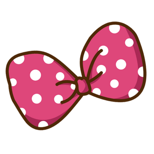 可爱卡通蝴蝶结