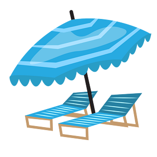 夏日海滩伞图片大全