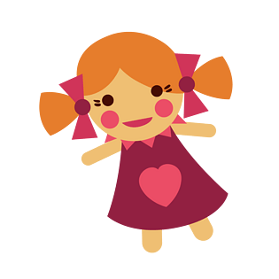 卡通可爱生日礼物洋娃娃pngpsd2000*2000手绘矢量卡通可爱生日礼物洋