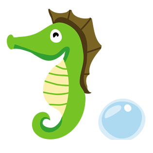 水彩海马图片大全