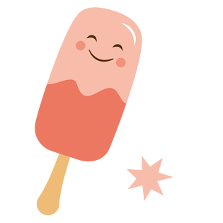 卡通可爱粉色雪糕