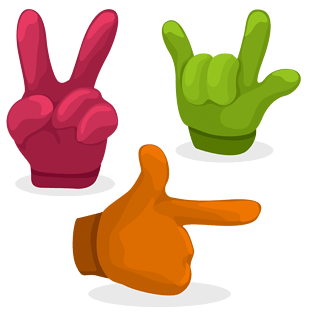 手指卡通图片大全