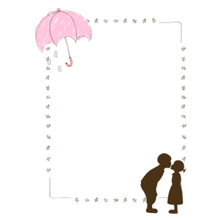 卡通边框对话框相框