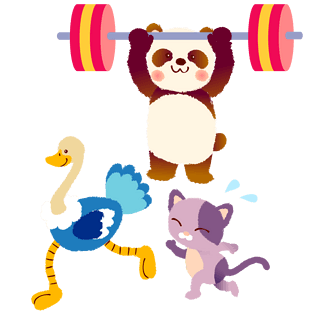 卡通举重图片大全