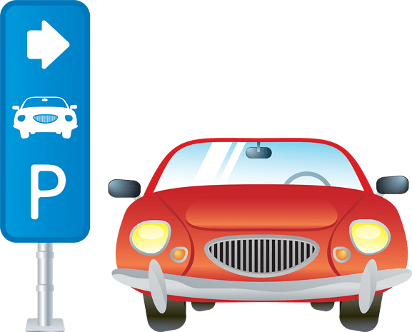 停车场停车指示牌装饰