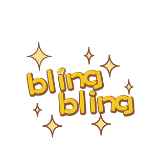 创意综艺字幕卡通艺术字bling