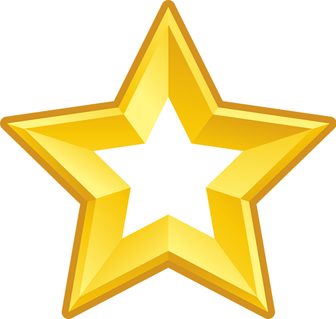 卡通星星彩色五角星海报png素材