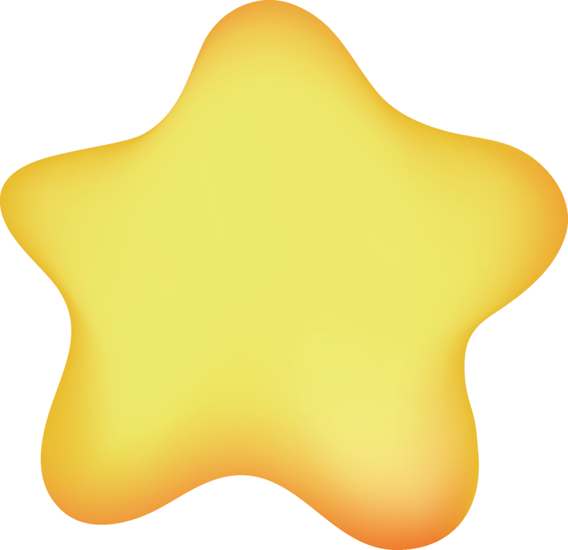 卡通星星彩色五角星海报png素材