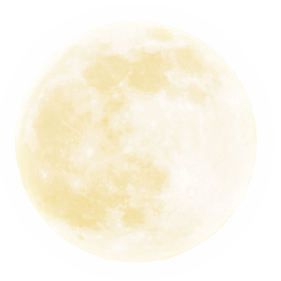 手绘月亮装饰png元素