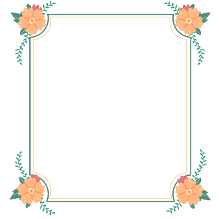 春季温馨小清新花朵边框