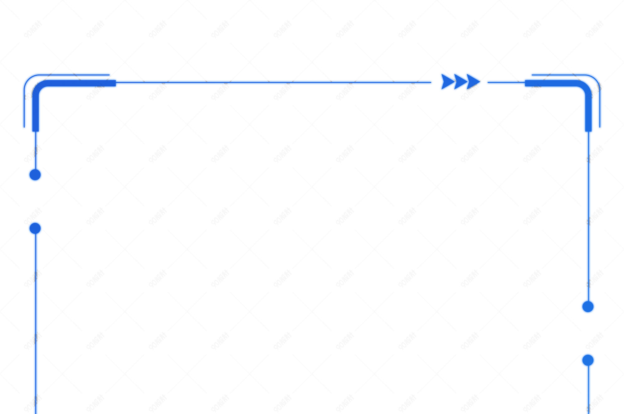 科技感边框素材发光线条框