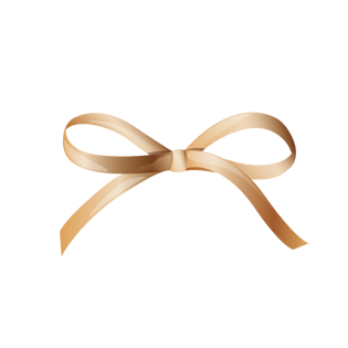 金色丝带蝴蝶结图片大全