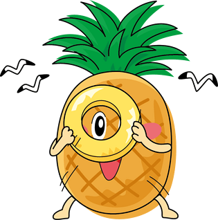 手绘菠萝png元素