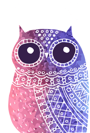 手绘黑色猫头鹰边框插画pngpsd2000*2000创意绿灰色简约卡通可爱