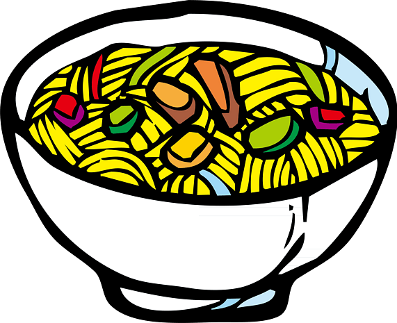 卡通手绘面条拉面美食png元素