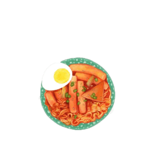 卡通手绘面条拉面美食png元素