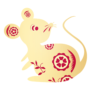 pngpsd2000*2000简约鼠年拼图金币拼图元宝拼图插画png