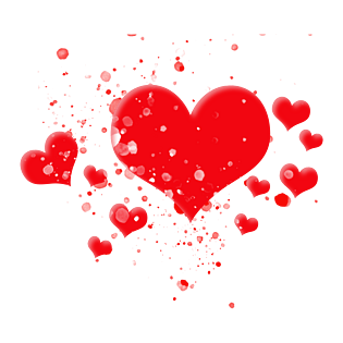 爱心红色元素图片大全