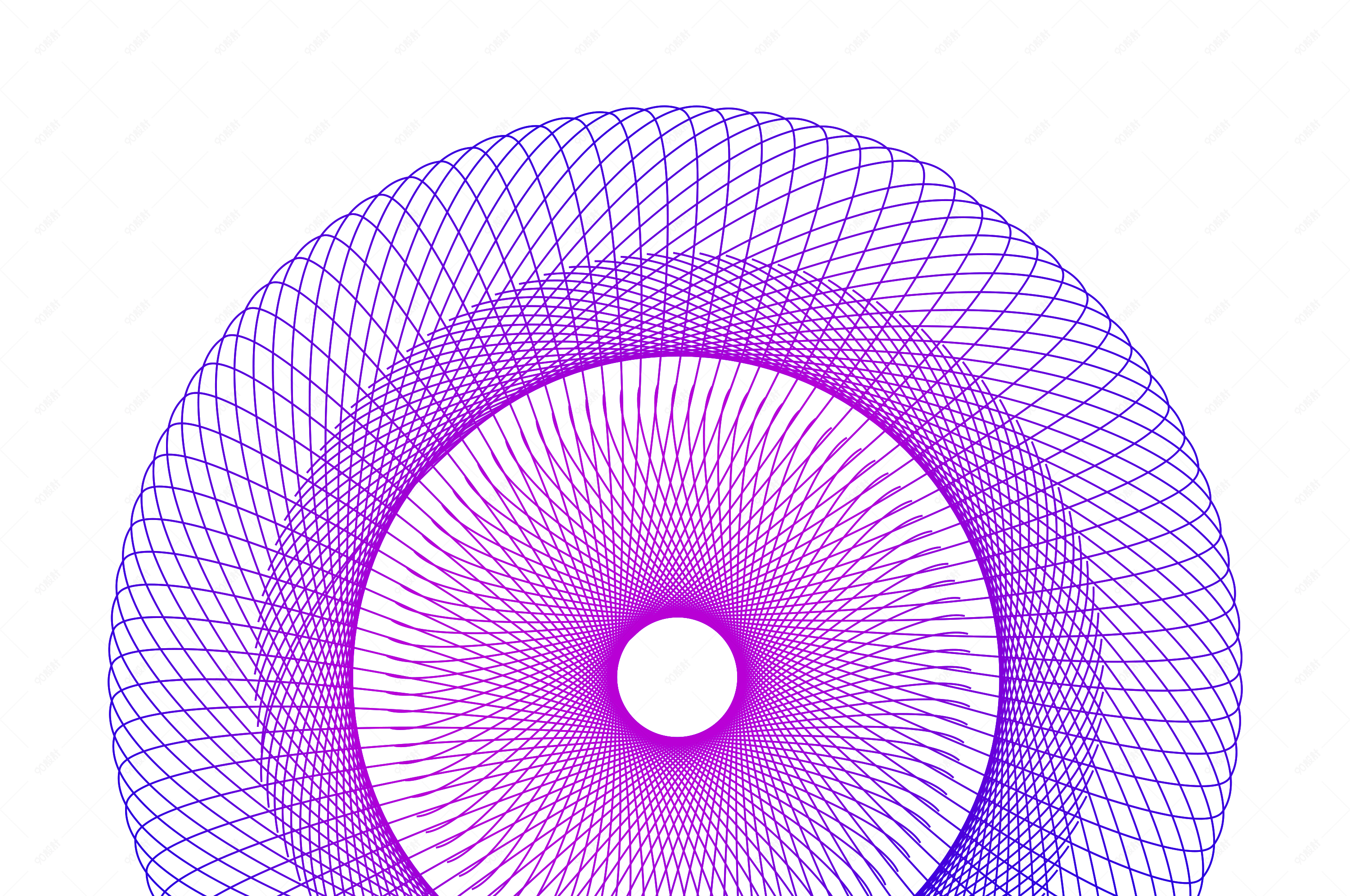 创意科技感线圈装饰元素设计