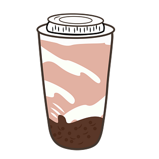 卡通奶茶图片大全