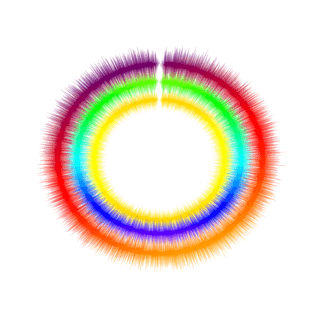 炫酷梦幻彩色光圈素材