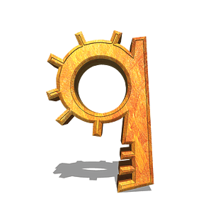 3d立体木质阿拉伯数字9