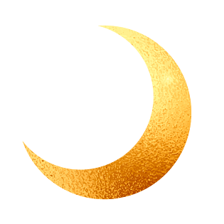 中秋锡纸金箔月亮素材免扣png