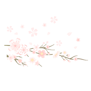 日式小清新樱花素材免扣